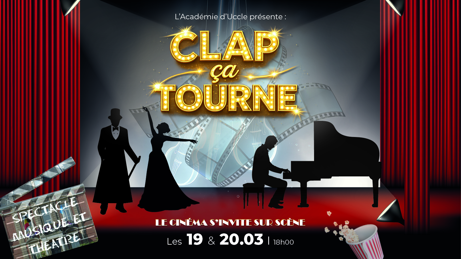 Affiche Spectacle Clap ça tourne